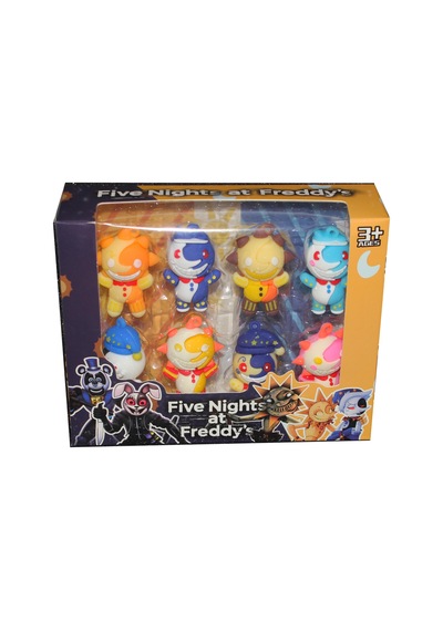 Five Nights At Freddy S Fnaf Sundrop & Moondrop 8 Li Silikon Figür Oyuncak Koleksiyon Seti