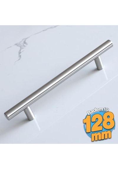 Taşlı Lama Kulp 128mm Inoks 2 Adet