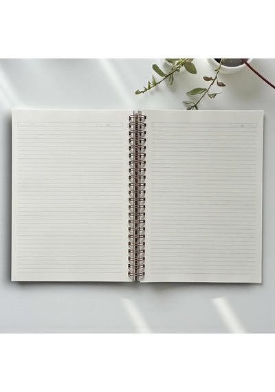 Çizgili Spiralli Not Defteri, A4 Boyut 21x29,7 Cm , 120 Yaprak 240 Sayfa , 90gr. Ivory Kağıt, Ofis İçin İdeal K Çok Renkli