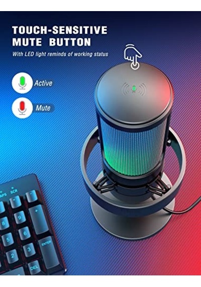 Fıfıne Usb Mikrofon, Oyun Mikrofonu, Yayın Podcast Stüdyosu İçin, Mikrofon Usbc, Ps4 Ps5 Mac İçin, Rgb Kontrollü, Sessize Alma Şalteri, Kulaklık Bağlantısı, Pop Filtre Fıfıne Usb Mikrofon, Oyun Mikrofonu, Yayın Podcast Stüdyosu İçin, Mikrofon Usbc, Ps4 Ps5 Mac İçin, Rgb Kontrollü, Sessize Alma Şalteri, Kulaklık Bağlantısı, Pop Filtre