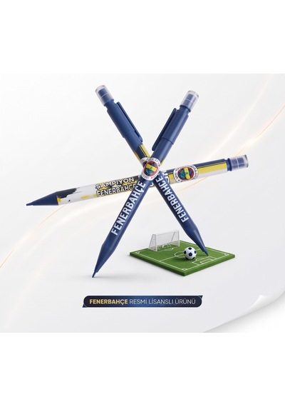 Bakgelal Fenerbahçe Lisanslı Versatil Kalem Ve 0.7 Mm Uç Seti Taraftar Kırtasiye Seti - 9080795065652 Sarı - Lacivert
