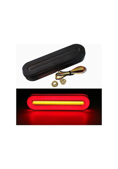 Motosiklet Ultra Güçlü Arka Çoklu 58 Led Sistem Park-fren+sinyal+dörtlü Modlu