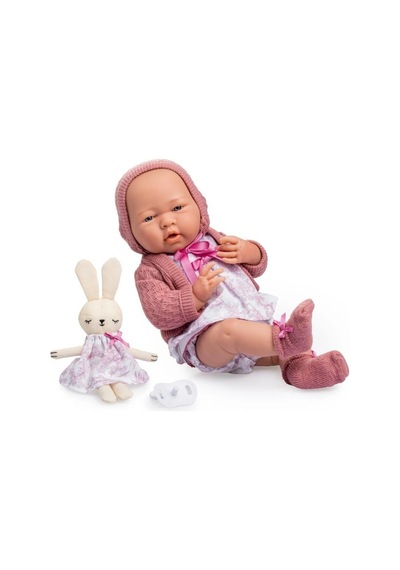 Berenguer Boutique Oyuncak Bebek 38 Cm - Pembe Hırka Ve Tavşanlı