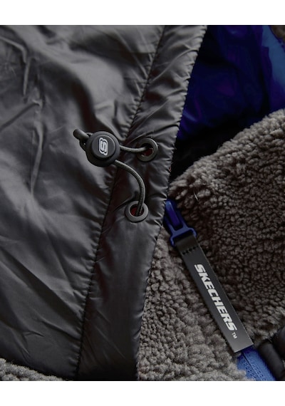 Skechers M Outdoor Fleece Full Zip Sherpa Erkek Gri Mont S242039-035 Gri