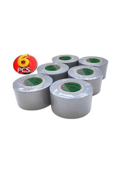 Pvc Isı Yalıtım Eklektrik İzolasyon Bandı 50 Mm X 25 Yrd Gri 6'lı