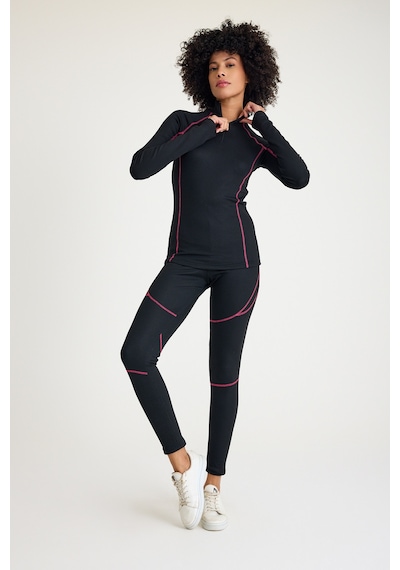 Scorp Thermo-fit Extreme Kadın Termal Takım İçlik Alt Üst Kayak İçlik Siyah Siyah