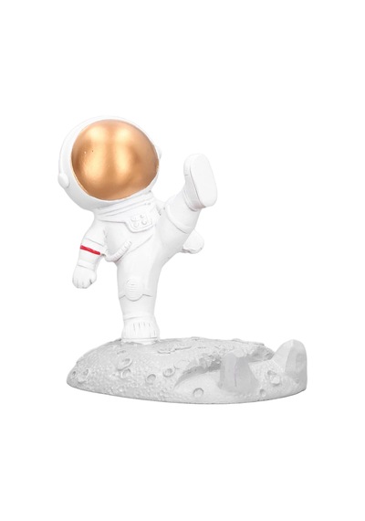 Astronot Cep Telefonu Tutucu, Evrensel Reçine Astronot Tablet Cep Telefonu Tutucu, Tüm Cep Telefonu, Tablet Ve Diğer Ekran Modelleri İçin Uygundur Açık