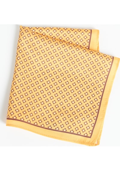 Ac&Co / Altınyıldız Classics Erkek Sarı Desenli Mendil Sarı