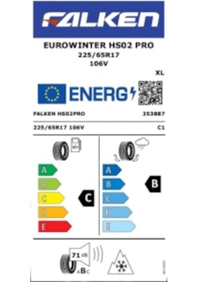 Falken 225/65R17 106V XL Eurowinter Hs02 Pro Kış Lastiği 2025