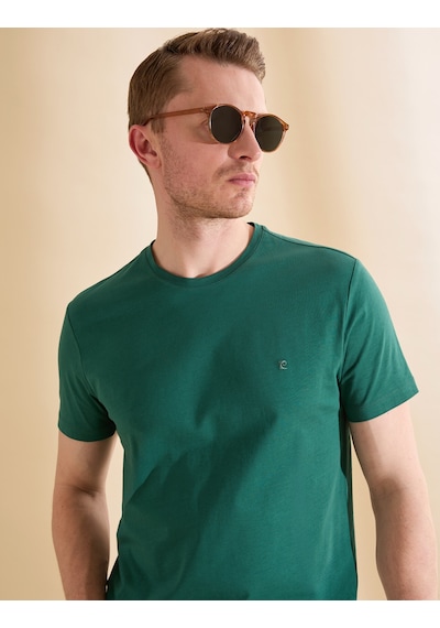 Pierre Cardin Erkek Koyu Yeşil Tişört Basic 50325307-vr079