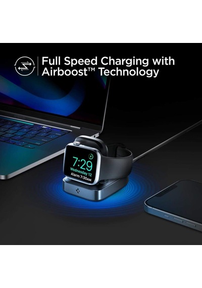 Spigen PowerArc ArcField Apple Uyumlu Watch Kablosuz Şarj Cihazı + Dock
