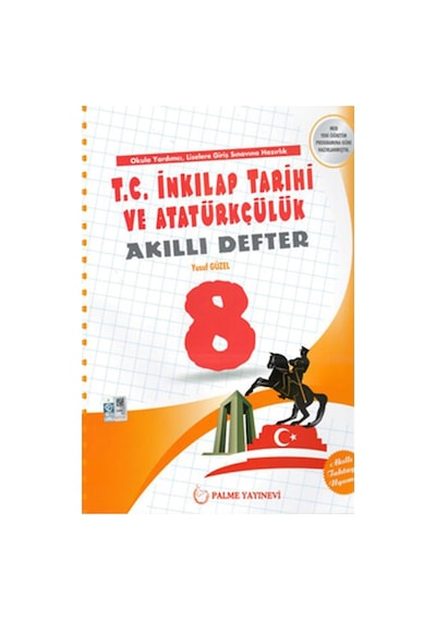 Palme Yayınları 8. Sınıf Lgs T.c. İnkılap Tarihi Ve Atatürkçülük Akıllı Defter Palme