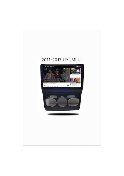 Snp Serisi Citroen C4 2011-2017 Uyumlu 10" Android Multimedya Ekran 6-128 Gb Hafıza Carplay & Android Auto Geri Görüş Kamerası li 10"