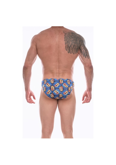 Don Moris Erkek Desenli Slip Çamaşır (Dm072257) Gri Melanj