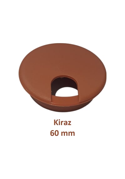 Masa Üstü Kablo Kanalı Deliği Kapağı, Kiraz, Masa Kapağı, 6 Cm