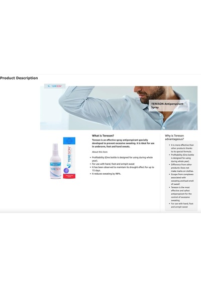 El,ayak, Koltuk Altı Terleme Önleyici Ve Ter Kokusuna Karşı Koruma Antiperspirant Sprey 50 Ml