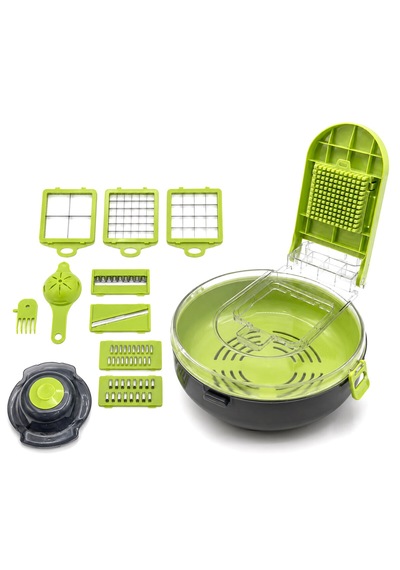 Vegetable Cutter Hazneli 9ın1 Çok Fonksiyonlu Sebze Dilimleyici - Kesici - Doğrayıcı Seti Dp-901 Belirtilmemis