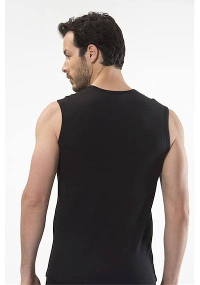 Cacharel 1303 Spor Erkek Bisiklet Yaka - Siyah Siyah