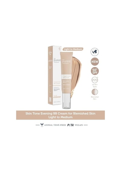 The Purest Solutions Bb Cream Tone Correct 40 Ml Light To Medium 0