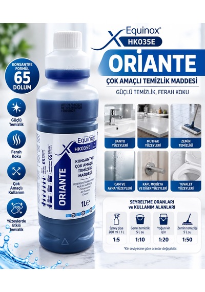 Equinox Orıante Hk035e 1 L Konsantre Çok Amaçlı Temizlik Maddesi