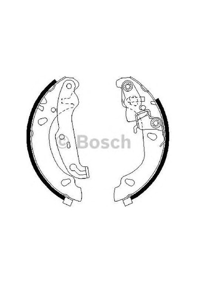 BOSCH 986487624 KAMPANA BALATA FIESTA IV 95- KA 96- 180x32