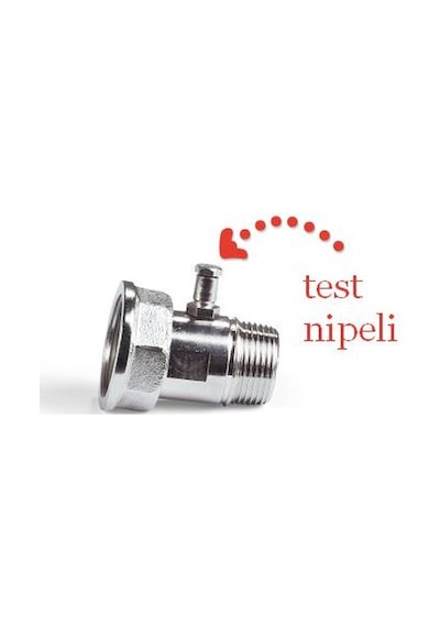 Doğalgaz Test Nipeli - Pirinç Uzun Tip