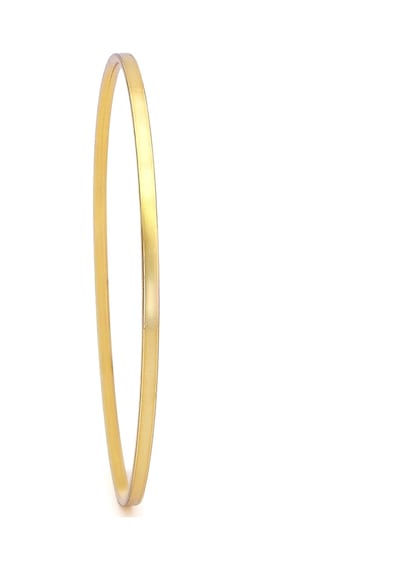 Altın Kaplama 2 Mm İmitasyon Kibrit Çöpü Bilezik Blz-3128 Gold