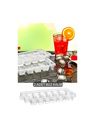 Premium Çift Buzluk Dondurucu Kabı Buz Kalıbı Plastik Diğer