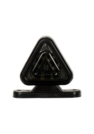 Ahmet Otomotiv 4 Adet Füme Dark Model Üçgen Takoz Sarı-kırmızı 12volt-24volt