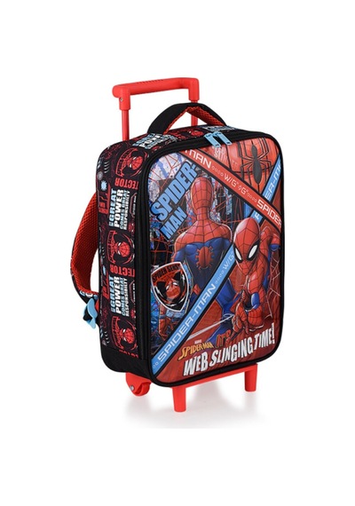 Spıderman Çekçekli Anaokulu Çantası Box Web,beslenme Çantası,kalem Kutu Ve Beslenme Kabı Çok Renkli