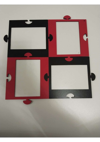 Çerçeve Puzzle Şeklinde 4 Resimli Şık Ve Kaliteli Mdf