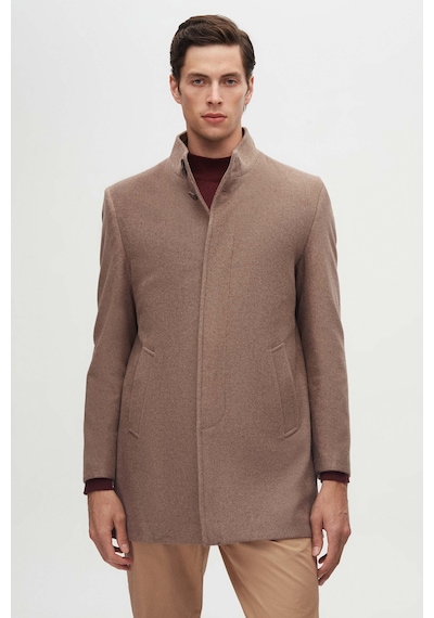 D's Damat Ds Damat Regular Fit Vizon Hakim Yaka Kaşe Kaban 5hf08ort10002 VIZON