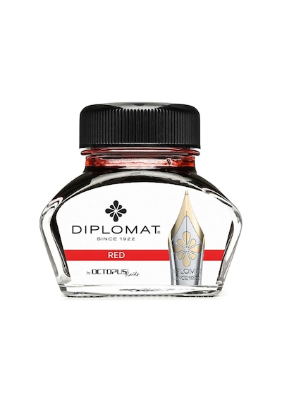 Diplomat D41001005 30ml Kırmızı Mürekkep