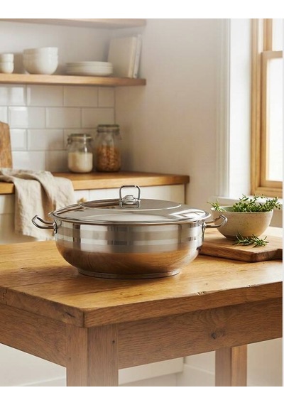 Hascevher Gastro 38x15 Cm Karnıyarık Tencere Metalik