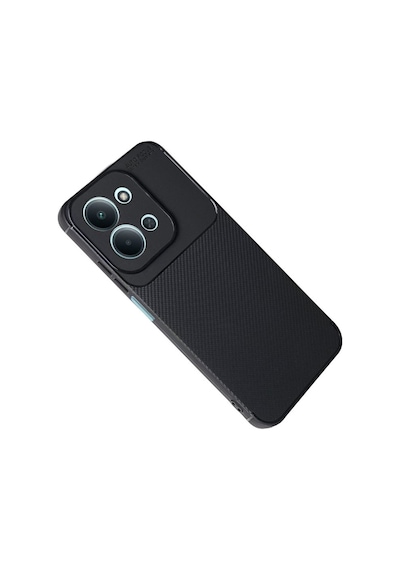 Xiaomi Redmi 15c 5g Uyumlu Kılıf Karbon Tasarım Kamera Korumalı Silikon Telefon Kılıfı Kapak Siyah