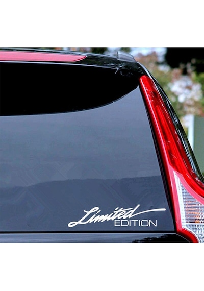 Limited Edition Oto Sticker Beyaz 23 7 Cm