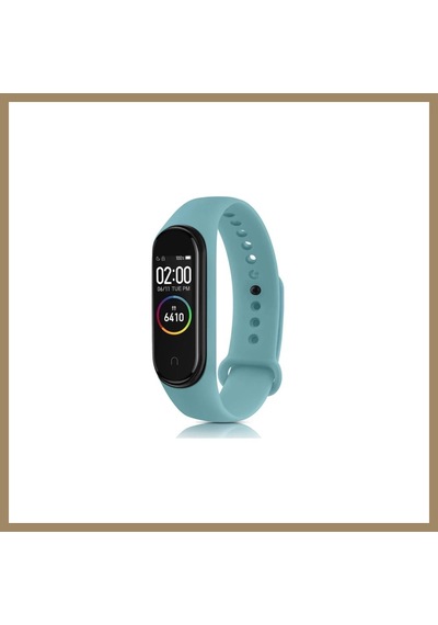 Kahveci.store Mi Band 4 Uyumlu Klasik Kordon - Bebek Mavisi 22