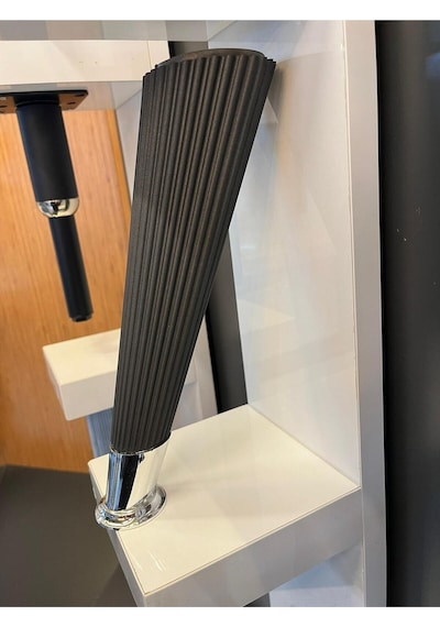 Suit Sert Plastik Ayak 23 Cm Füme+krom Renk Koltuk Ayağı Tv Ünite Modern Mobilya Dolap Komidin