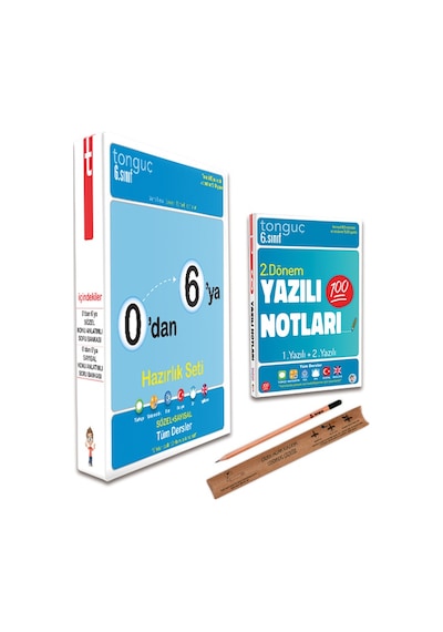 Tonguç 6. Sınıf 0 dan 6 ya Konu Anlatımlı Soru Bankası 2. Dönem Yazılı Notları Set - 3 Kitap