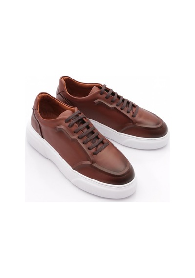 Dgn Urbano Erkek Sneakers Ayakkabi Taba Antik Beyaz