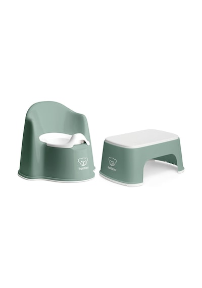 Babybjörn Eğitici Koltuk Oturak & Safe Step Banyo Basamağı - Deep Green