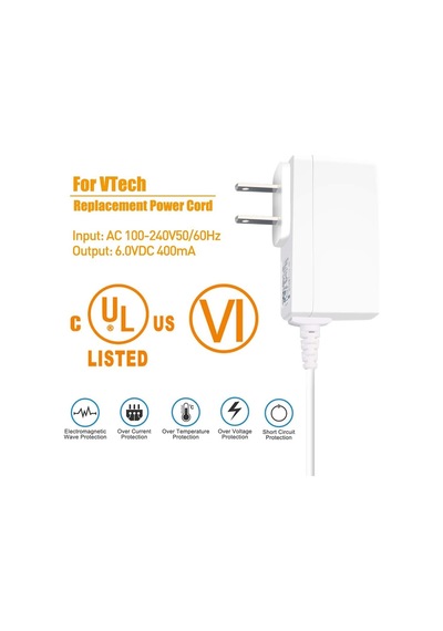 Vtech Dm221 Dm221-2 Dm223 Dm251 Ana Ve Bebek Birimleri Ses Ses Bebek Monitörü Şarj Cihazı Güç Adaptörü Ul List Genel