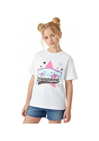 Sea Bubbles Cinnamoroll Kız Çocuk Tişört St10406 Beyaz