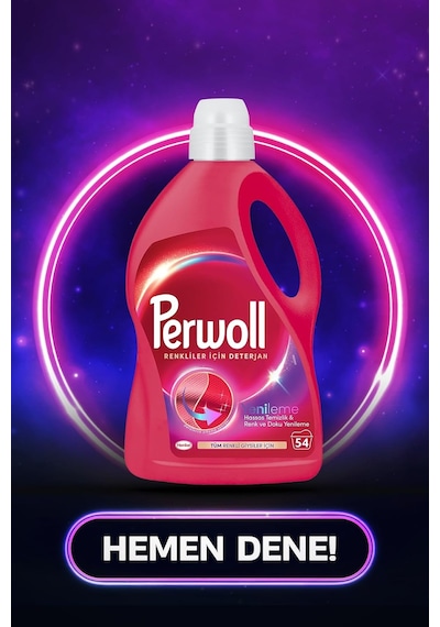Perwoll Geliştirilmiş Renkli Sıvı Çamaşır Deterjanı 2970 Ml 0.75 LT - 2.5 LT - 12 KG