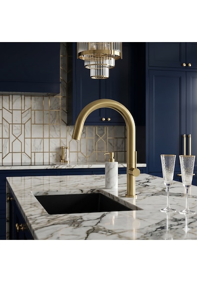 Newarc Bold Mat Gold Mutfak Eviye Bataryası 910738 Altın