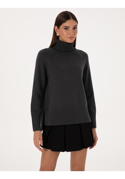 Pierre Cardin Kadın Antrasit Kazak /triko 50316667-vr006 Antrasit