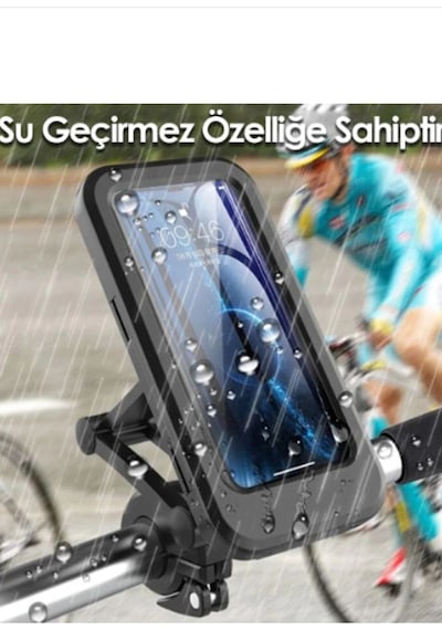 Tedar Gidon Bağlantılı Su Geçirmez Mıknatıslı Motorsiklet Telefon Tutucu Najmaddin Standart