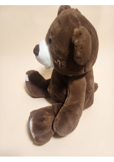 Peluş 45 Cm Atkılı Ayıcık Kahverengi