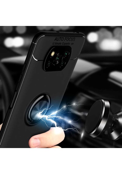 Xiaomi Poco X3 Kılıf Zore Ravel Silikon Kapak Kırmızı