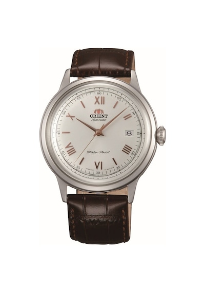 Orient Tac00008w0 Kurmalı Otomatik Deri Kahverengi Beyaz Kadran 41 Mm Erkek Kol Saati Gri